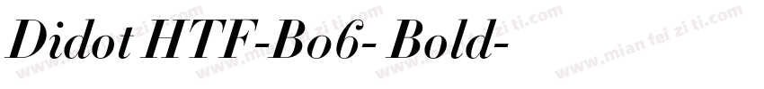 Didot HTF-B06- Bold字体转换